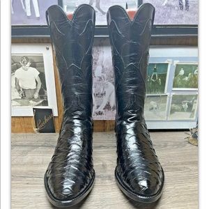 Lucchese exotic rare 11.5D cowboy boots